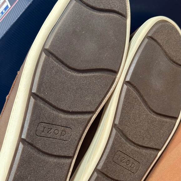 Izod Men's Seapoint Tan Memory Foam Loafers Size 12 - Picture 8 of 8
